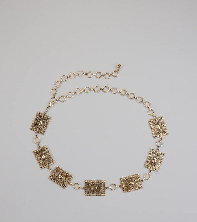 Boho Look Concho Chain Belt