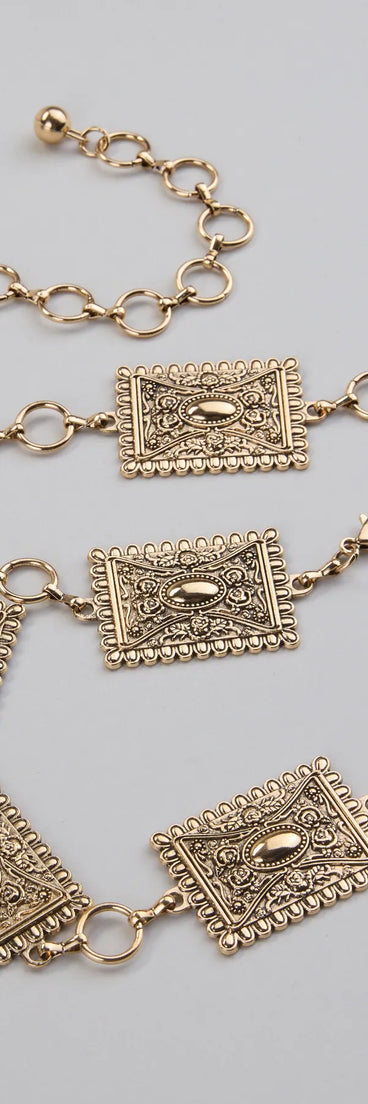 Boho Look Concho Chain Belt