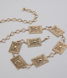 Boho Look Concho Chain Belt