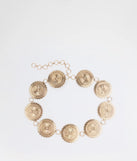 Vintage Glam Concho Metal Belt