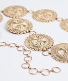 Vintage Glam Concho Metal Belt