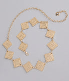 Shimmer And Serve Chain Belt