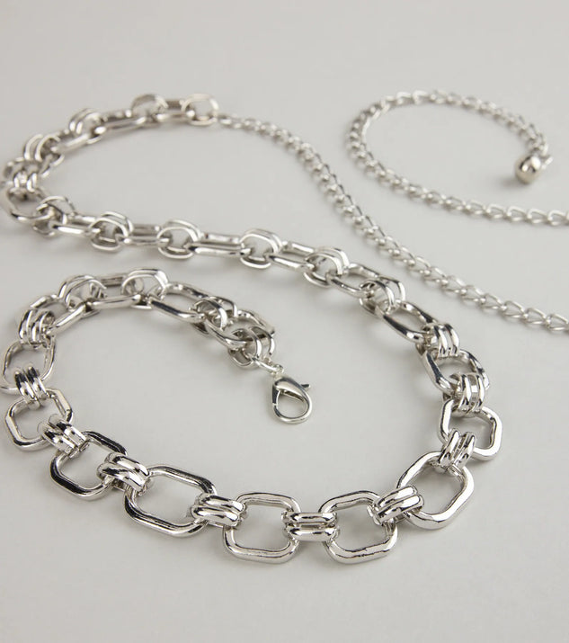 Locked In Chain Link Belt