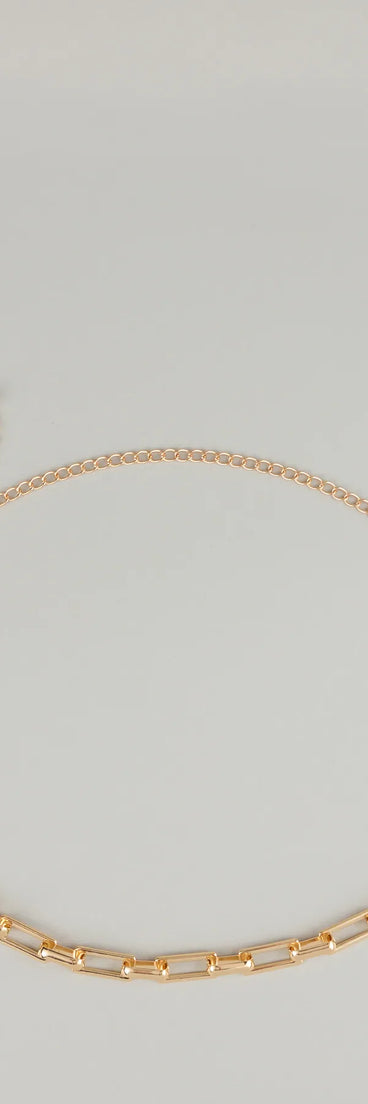 Power Play Rectangular Chain Belt