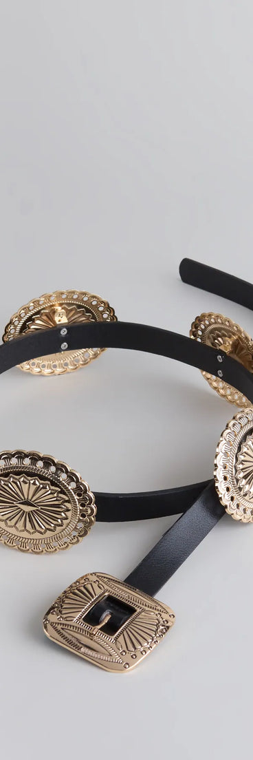Western Icon Concho Belt