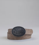 Western Floral Buckle Belt