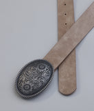 Western Floral Buckle Belt