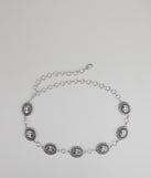 Saddle Chic Oval Concho Chain Belt