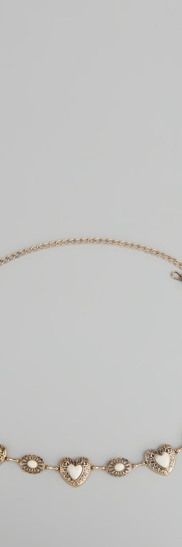 Sweetheart Charm Chain Belt