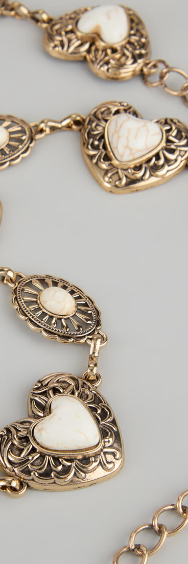 Sweetheart Charm Chain Belt