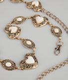 Sweetheart Charm Chain Belt