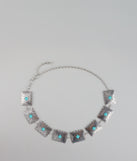 Western Flair Stone Concho Chain Belt