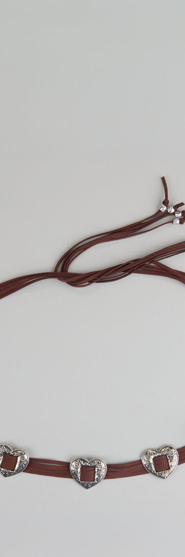 Get inspired with the Wild Affair Heart Concho String Belt, a feed-worthy piece that’s part of Windsor's updated and curated women’s clothing edit packed with must-have fall outfit ideas.