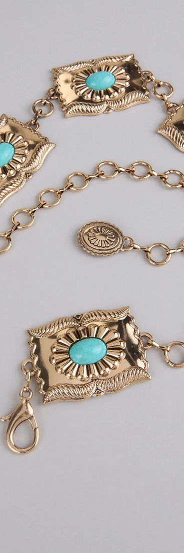 Hometown Rodeo Concho Chain Belt