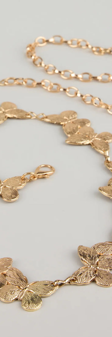 Trendy Bliss Butterfly Chain Belt