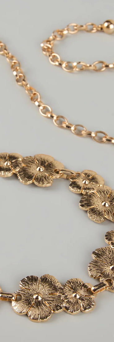 Bloom Babe Flower Chain Belt