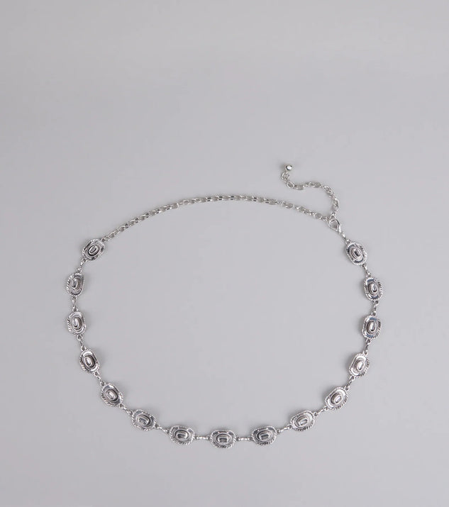 Shop Windsor Boot It Up Cowboy Hat Chain Belt Online – Trendy & Affordable Fashion
