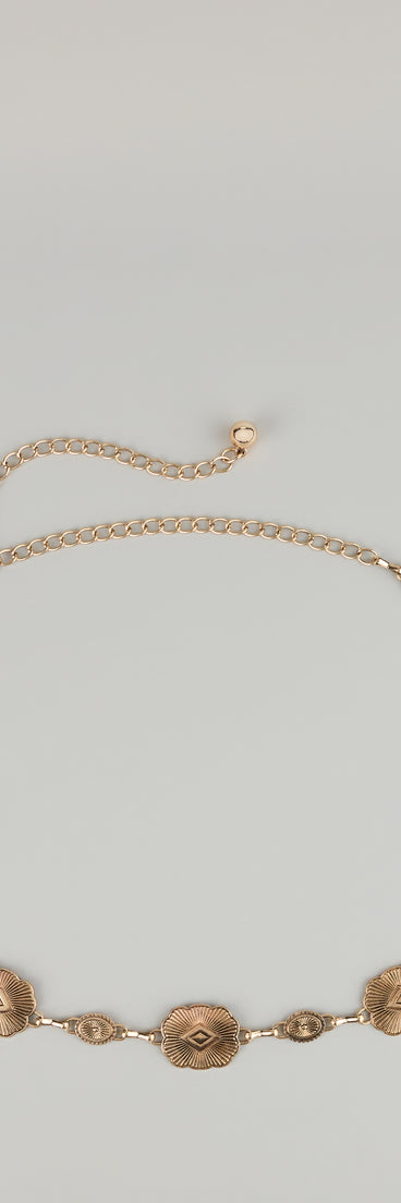 Cowgirl Core Concho Chain Belt