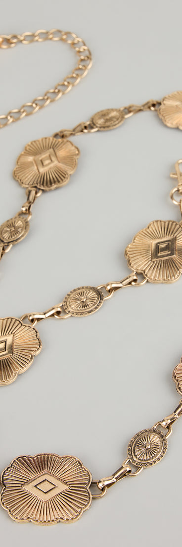 Cowgirl Core Concho Chain Belt
