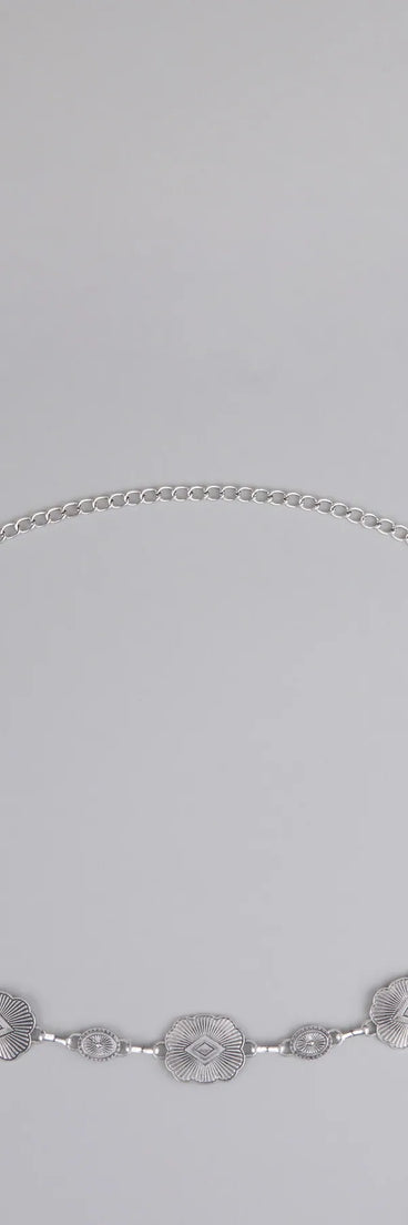 Cowgirl Core Concho Chain Belt