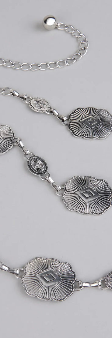 Cowgirl Core Concho Chain Belt