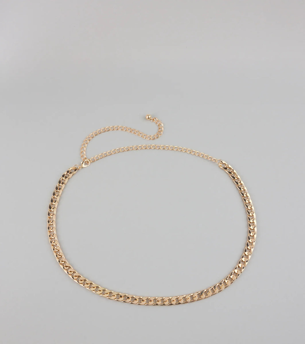 Classic Staple Cuban Chain-Link Belt & Windsor