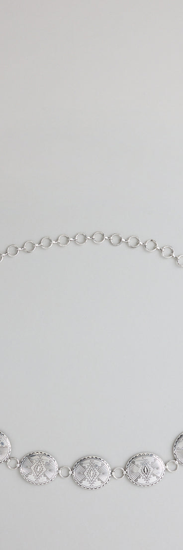 Icon Energy Etched Statement Belt