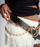 Pretty Please Dainty Stone Chain Belt