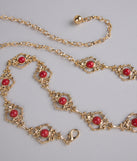 Pretty Please Dainty Stone Chain Belt