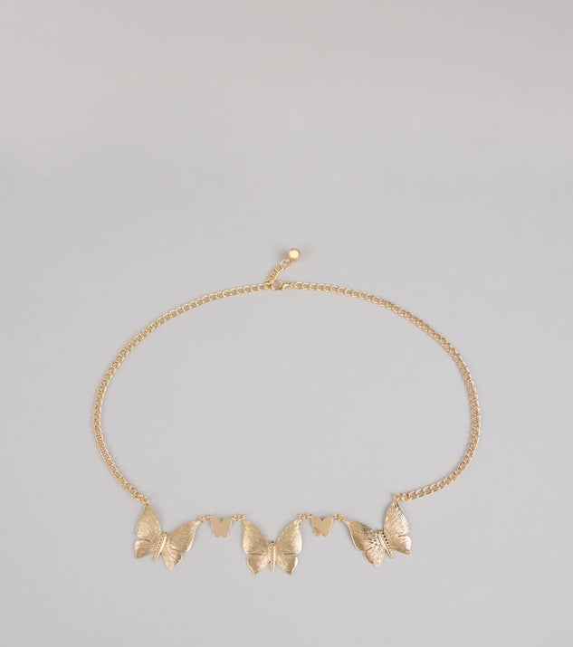Shop Windsor Chic Daydream Butterfly Chain Belt Online – Trendy & Affordable Fashion