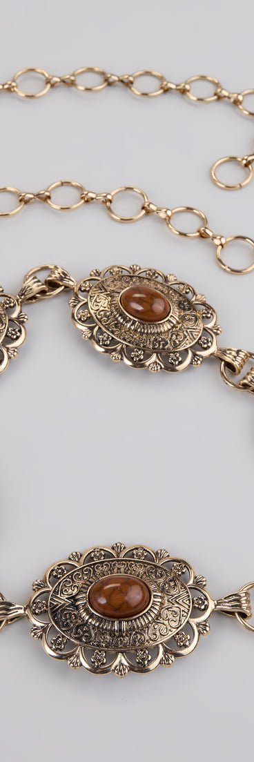 Get inspired with the Southern Wind Statement Concho Chain Belt, a feed-worthy piece that’s part of Windsor's updated and curated women’s clothing edit packed with must-have fall outfit ideas.