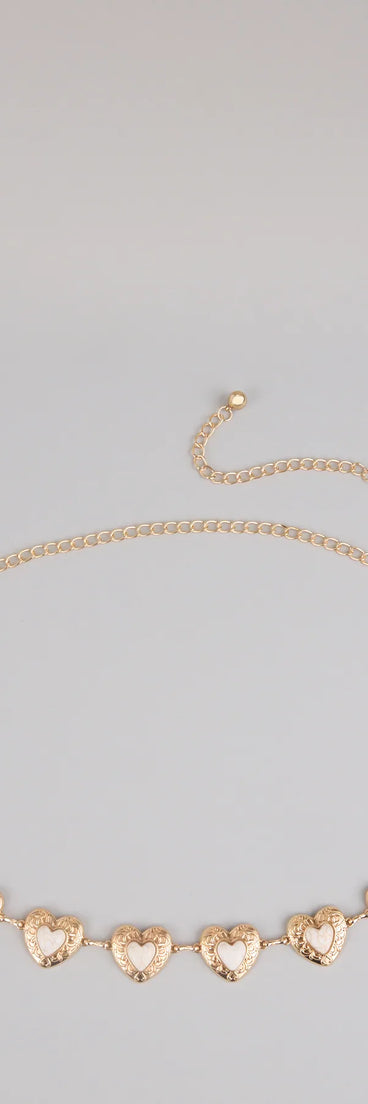 Wanderlust Dreams Heart Chain Belt