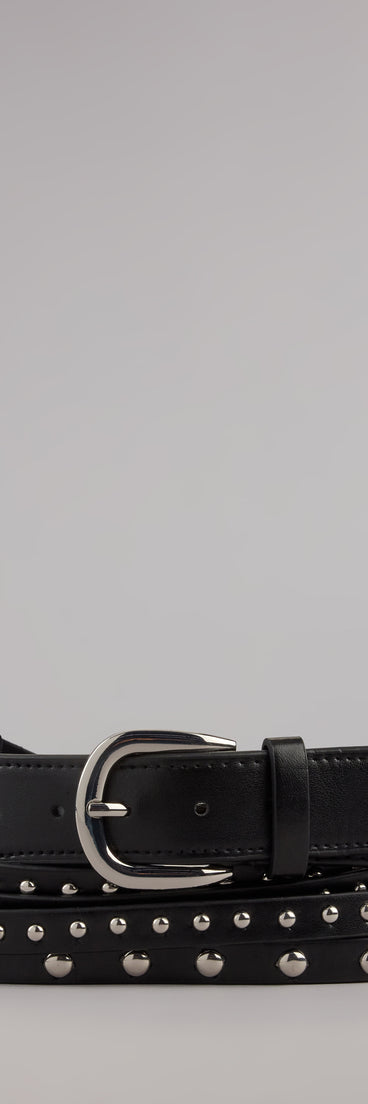 Studded And Stunning Buckle Belt