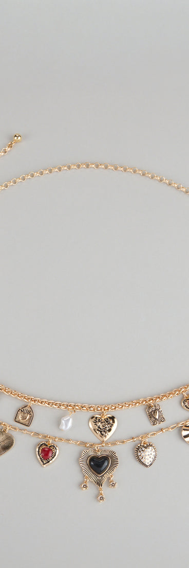 Heart Collector Layered Charm Belt