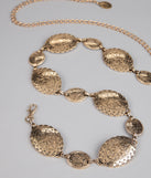 Gilded Elegance Medallion Chain Belt