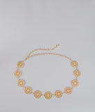 Linked in Luxe Filigree Chain Belt