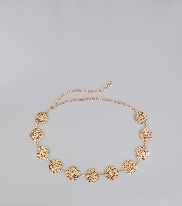 Linked in Luxe Filigree Chain Belt