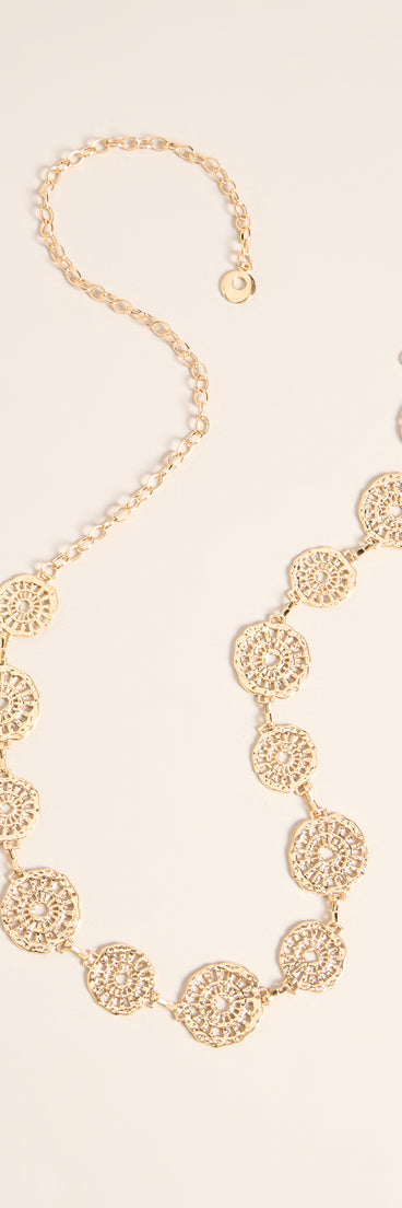 Linked in Shine Disc Chain Belt