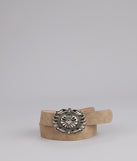 Trail Chic Faux Leather Belt