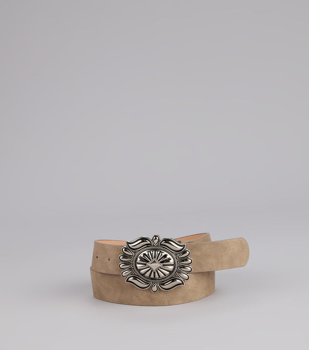 Trail Chic Faux Leather Belt