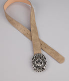 Trail Chic Faux Leather Belt