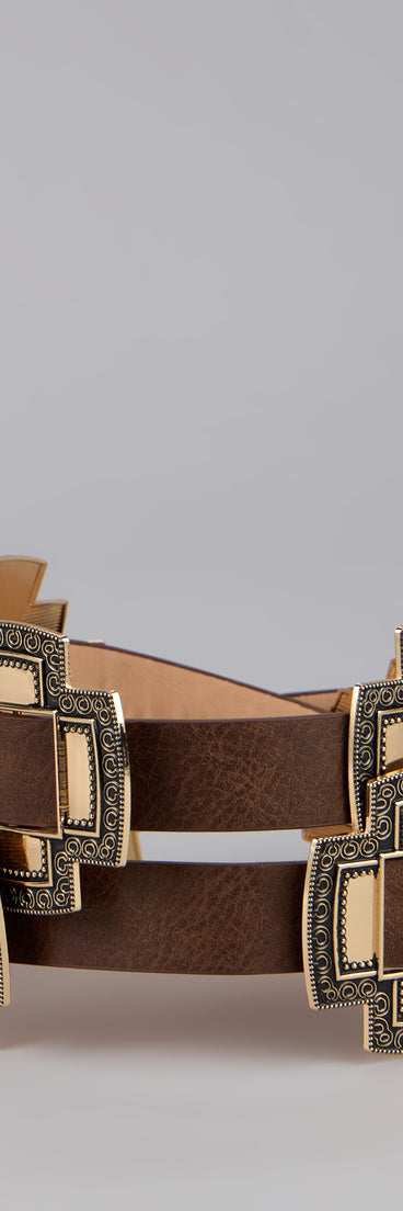 Style your vibe in seconds with the Golden West Concho Belt, a fashion accessories essential that completes any outfit with ease.