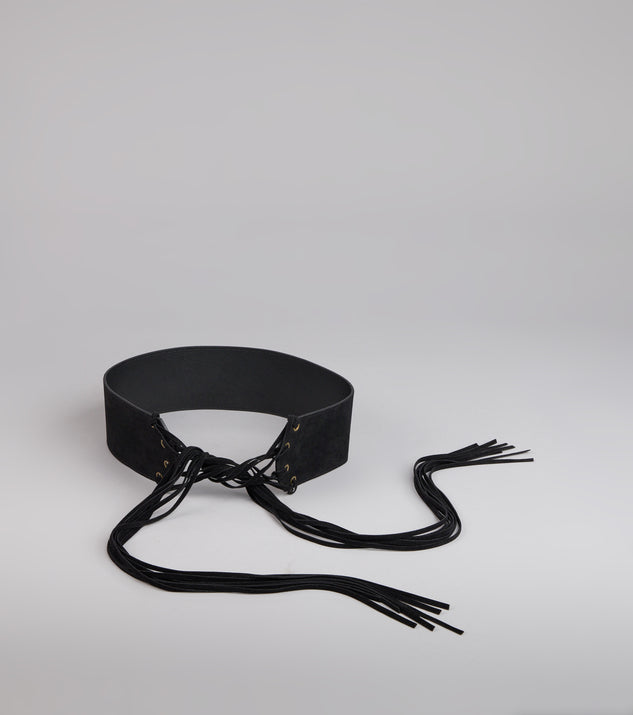 Belt It Babe Faux Suede Tie Belt