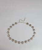 Edgy Charm Heart Chain Belt