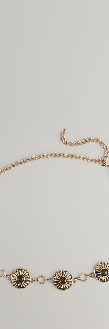 Sundown Radiance Concho Chain Belt