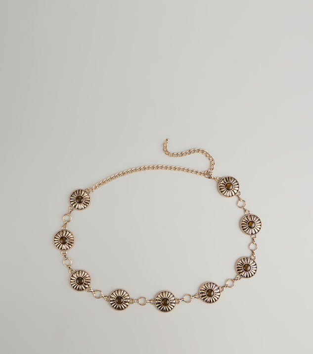 Sundown Radiance Concho Chain Belt