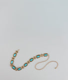 Boho Glow Turquoise Stone Chain Belt