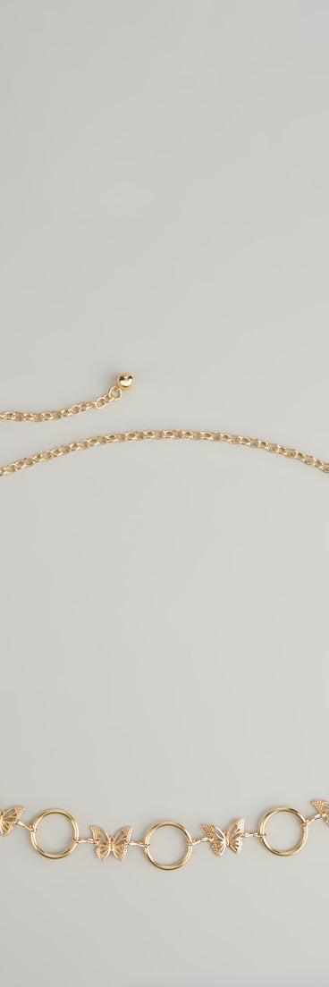 Style your vibe in seconds with the Flutter Vibes Butterfly Hoop Belt, a fashion accessories essential that completes any outfit with ease.