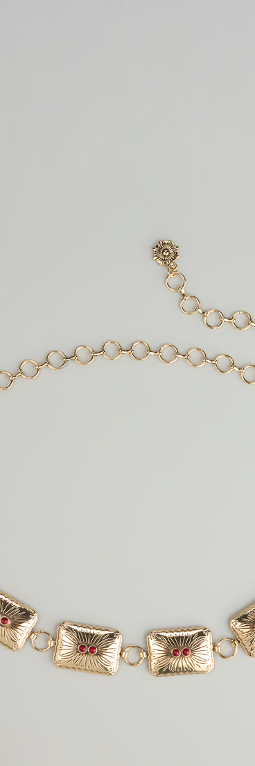 Desert Rose Concho Chain Belt