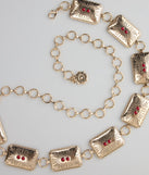 Desert Rose Concho Chain Belt
